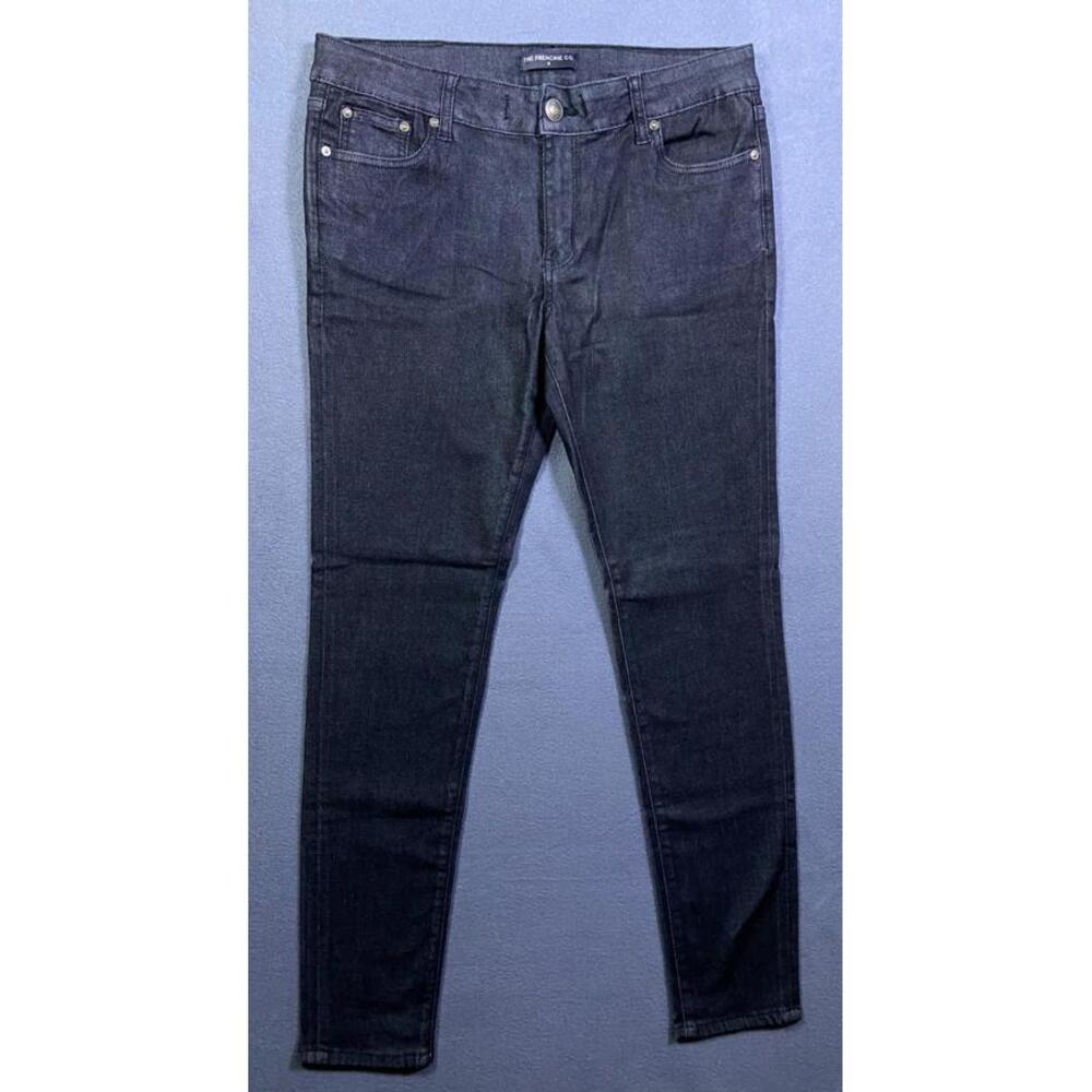 The Frenchie Co. Jeans Women’s 12 Black Tapered Denim Antibacterial Hand Crafted